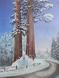 Buy Sequoia National Forest. Acrylic Painting  By Me. 24x18 In • 359.10£