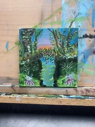 Buy Fairy Forest  - Small Canvas Painting Of Enchanted Forest With Easel • 8£