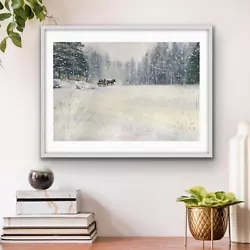 Buy Original New Watercolor Painting ”Winter Fairytale” 60$ Home Decor Art Gift • 46.01£