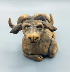 Buy Sculpture OOAK Ornament Statue Animal Art Ceramic Water Buffalo • 45£
