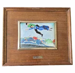 Buy Marc Chagall After Enamel On Copper Plaque Wood Framed • 239£