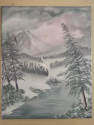 Buy Bob Ross Style Oil Painting On Canvas Approx  19.75  X 15.75  Inch (50cm X 40cm) • 29.99£