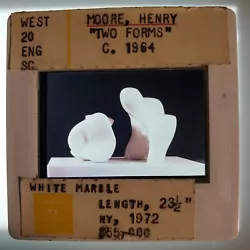 Buy Henry Moore Two Forms 1964 Sculpture 35mm Glass Slide • 18.90£