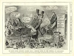 Buy VINTAGE PUNCH 1910 CARTOON: BRITISH POLITICAL SATIRE - Winston Churchill Et. Al. • 16.96£