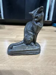 Buy Emmanuel FREMIET (1824-1910).  Seated Cat Bronze Sculpture , Signed • 750£