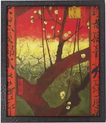Buy  Van Gogh Flowering Plum Tree  Custom Framed Giclee Canvas Beautiful 21 X 24 • 124.03£