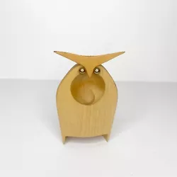 Buy Wooden Owl 6” Beach Natural Wood Modern Figurine Clean Lines Sculpture • 10.87£