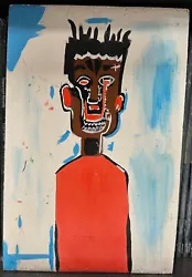 Buy Jean Michel Basquiat 1980's Acrylic Painting On Wood Board Signed & Stamped 13  • 11,859.11£