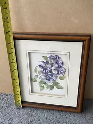 Buy  Pamela Jackson Decoupage Collection Peartree Clematis Flowers Hand Crafted Art  • 9.57£
