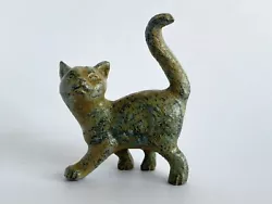Buy Bronze Cat Figurine - Small Copper Alloy Kitten Statue - 4.5 Cm / 1.8  • 38.36£