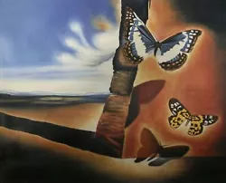 Buy Landscape With Butterflies,1956 By Salvador Dali Art Painting Print • 6.79£