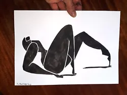 Buy Fitness Naked Woman,  Retro Modernism Art Déco Painting (A4) • 5£