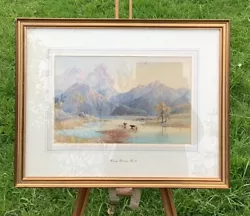 Buy HENRY PILLEAU (1815-1899) Watercolour. Signed. 1867. River Scene. R.I. Framed. • 110£