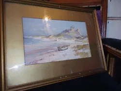 Buy Antique Watercolour Of Bambrough Castle By T S Hutton • 1,325£