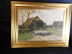 Buy Willem Steelink Ll Famous Listed Artist Original Farm Scene Landscape Framed • 11,418.67£