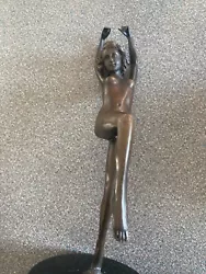 Buy Nude Erotic Dancer Bronze Statue Figure Yoga Pose Sculpture Marble. • 140£