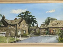 Buy Vintage Original Oil Painting On Board Indistinctly Signed Hurstwood Hall 1982 • 89.99£