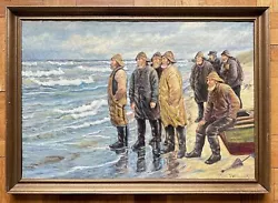 Buy Antique Oil Painting On Canvas EMIL JANUS WEINREICH (Danish, 1892-1975) 26 X 39 • 699.21£