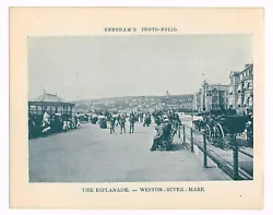 Buy Weston Super Mare The Esplanade Somerset Antique Print Picture 1900 BPF#1726 • 2.99£
