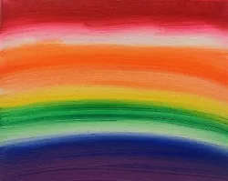 Buy Original Abstract Colorful Painting Rainbow Decor Signed 8x10” Small Art Canvas • 103.36£