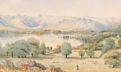 Buy W T Longmire Original Antique 1867 Watercolour Painting Windermere From Low Wood • 101£
