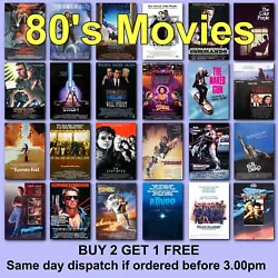 Buy Poster Classic Movie Posters 1980s 80s Film Poster Films HD Borderless Printing • 2.97£