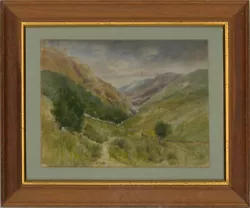 Buy 20th Century Watercolour - Valley Scene • 50£