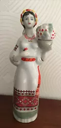Buy Hand Painted Ukrainian Lady Souvenir Ornament Collectable Bottle Porcelain China • 50£