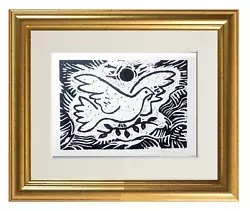Buy Original Pablo Picasso Linocut Hand Printed & Signed With COA • 89£