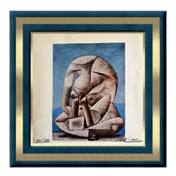 Buy Pablo Picasso Vintage Signed Print (Seated Woman With A Book) - Small Lithograph • 30.71£