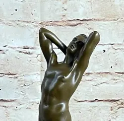 Buy Erotic Sculpture Young Gay Man Standing Proudly- Signed Artwork Nude Bronze Sale • 82.53£