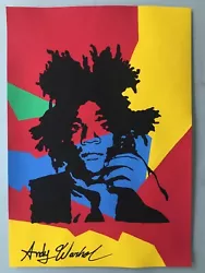 Buy Andy Warhol Hand Signed. 'portrait Of Basquiat'. Watercolor On Paper. Pop Art • 24.90£