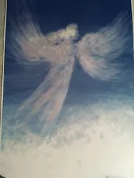Buy High Quality Print Of Oil Painting Cloud Angel By Renowned Artist Jo Mummery • 20£