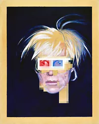 Buy Alex Nizovsky – WARHOLPUNK #1 Pop Art Pixel Glitch Contemporary Painting 24 X30  • 1,854.99£