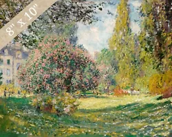 Buy Claude Monet Garden Landscape Painting Giclee Print 8x10 On Fine Art Paper • 14.17£