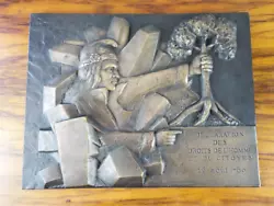 Buy Guy Buffet Bronze French Revolution Sculpture Plaque Declaration Of Human Rights • 984.37£
