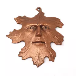 Buy Carson 1996 Spirit Of The Forest Oak Leaf Man Face Copper Tone Ornament 4  Wide • 19.01£
