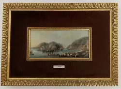 Buy Luis Paret Boating Harbour Enamel Polysmalt Framed Painting Reproduction • 27.40£