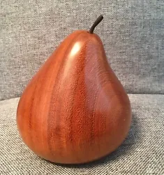 Buy 💠 Minimalist Original Fine Oak Woodcarving Sculpture - Hand Carved - Pear Fruit • 25£