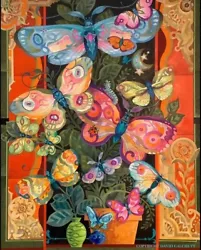 Buy David Galchutt  Butterfly Bush” Original Oil Painting 16  X 20  • 1,515.93£