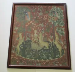 Buy Antique 18th To 19th Century Tapestry Needlepoint Folk Art Art Deco Unicorn Flag • 2,046.02£
