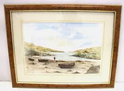 Buy CLIFF BROUGHTON  Scottish Loch  SIGNED ORIGINAL Watercolour Painting FRAMED H18 • 9.99£
