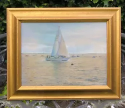Buy Don Styler 2003 Signed Original Oil Painting Devon Coast Sailing Boat Seascape • 101£