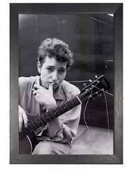 Buy 8 Bob Dylan Photo American Singer Legend Picture Music Poster Black White Guitar • 4.99£