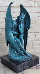 Buy Bronze Austrian Erotic Demon Satyr Devil Sculpture Vintage Figurine Mythical NR • 395.95£