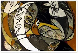 Buy Study Picasso Interpretation Oil Acrylic Original Canvas Painting Signed Art • 160£