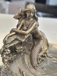 Buy Mermaid On A Wave (Cold Cast Bronze Statue 15x29cm / 5.9x11.4inches) Veronese  • 58.05£