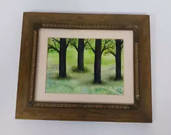Buy Trees In Field Sandy Walpole Signed Original Painting Framed Nature I18 P441 • 5.95£