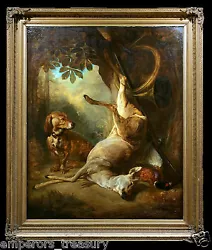 Buy Large Hunting Oil Painting Circle Of Jean Baptiste Siméon Chardin (French)  • 67,095.55£