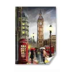 Buy A5 - London England Oil Painting Style Print 14.8x21cm 280gsm #21805 • 3.99£